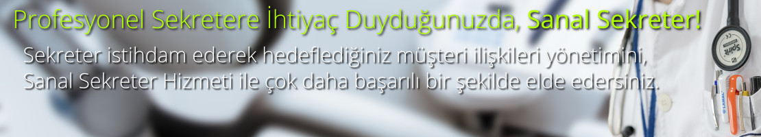 Sekreter istihdam ederek hedeflediğiniz müşteri ilişkileri yönetimini, Sanal Sekreter Hizmeti ile çok daha başarılı bir şekilde elde edersiniz. 